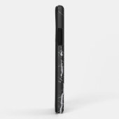 Koel zwart en lichte grijze marmer Case-Mate iPhone case (Achterkant/rechts)