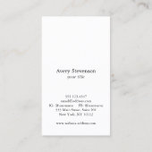 Koel zwart en wit gestreept Moderne Verticale Hip  Visitekaartje (Achterkant)