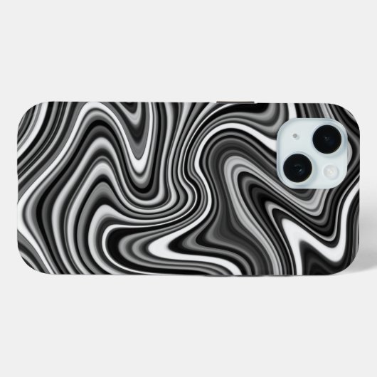 Koel zwart en wit uniek patroon Case-Mate iPhone case (Achterkant (horizontaal))