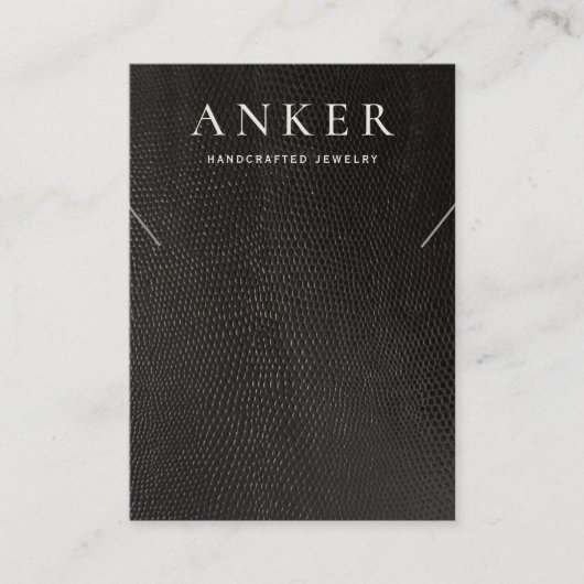 Koel zwart Ketting Bracelet beeldscherm Visitekaartje (Voorkant)