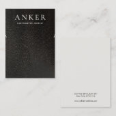 Koel zwart Ketting Bracelet beeldscherm Visitekaartje (Voorkant / Achterkant)