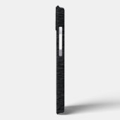 Koel zwart verbrand hout textuur Case-Mate iPhone case (Achterkant / Links)