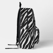 Koel Zwart-wit Patroon Zebra Print Monogram Bedrukte Rugzak (Links)