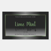 Koel Zwart-wit Product Labels Groen Lijst (Voorkant)