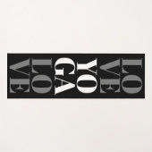 Koel zwart-witjogasmat voor thuiswerk yogamat (Voorkant (horizontaal))