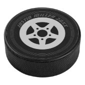 Koel zwarte autoband en velg aangepaste ijshockeyp hockey puck (3/4)