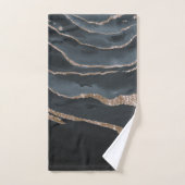 Koel zwarte gouden marmer granietsteen Wisstuk Bad Handdoek (Handdoek)