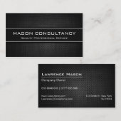 Koel zwarte, moderne professionele Visitekaartjes (Voorkant / Achterkant)