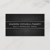 Koel zwarte, moderne professionele Visitekaartjes (Voorkant)