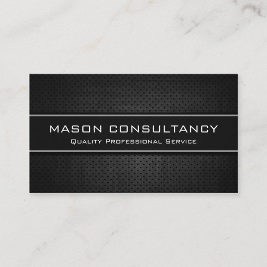 Koel zwarte, moderne professionele Visitekaartjes (Voorkant)