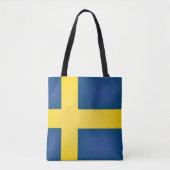 Koel Zweden vlag-Mode Tote Bag (Voorkant)