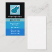 Koel zwembad Guy Visitekaartje (Voorkant / Achterkant)