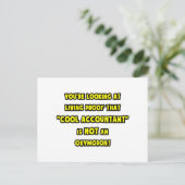 Koelaccountant is geen zuurstofmonteur briefkaart (Staand voorkant)