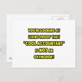 Koelaccountant is geen zuurstofmonteur briefkaart (Voorkant / Achterkant)