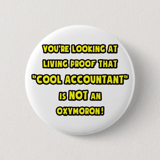 Koelaccountant is geen zuurstofmonteur ronde button 5,7 cm (Voorkant)