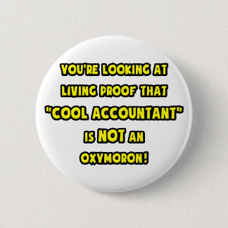 Koelaccountant is geen zuurstofmonteur ronde button 5,7 cm
