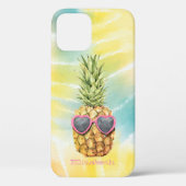 Koelanananas, Waterverf regenboogkleurige kleursto Case-Mate iPhone Case (Achterkant)