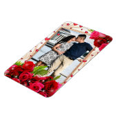 Koelapparaat Magnet Couple Photo Red Hearts Rozen Magneet (Linkerzijde)