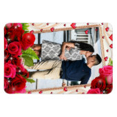 Koelapparaat Magnet Couple Photo Red Hearts Rozen Magneet (Horizontaal)