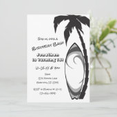 Koelbaars- en palmboom op zaterdag kaart (Staand voorkant)