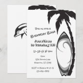 Koelbaars- en palmboom op zaterdag kaart (Voorkant / Achterkant)