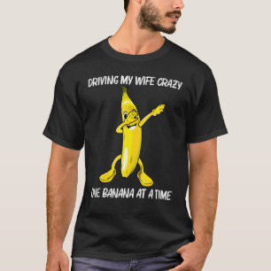 Koelbanaan voor mannen Papa's die gele tropi eten T-shirt