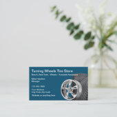 Koelband en automobielthema visitekaartje (Staand voorkant)