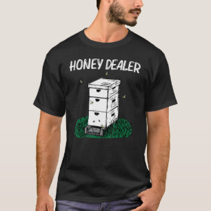 Koelbijenteelt voor mannen Honingbijen Honingraat T-shirt