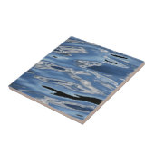 Koelblauw waterpatroon tegeltje (Zijkant)