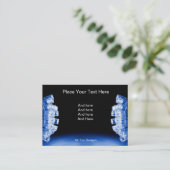 Koelblauw zijlicht visitekaartje (Staand voorkant)