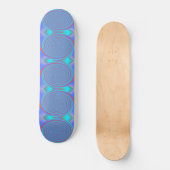 Koelblauwe aquadralen met verlichte skateboard (Voorkant)