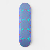 Koelblauwe aquadralen met verlichte skateboard (Voorkant)