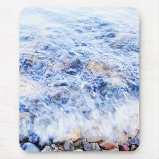 Koelblauwe watergolf muismat (Voorkant)