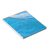 Koelblauwe watergolf notitieblok (Schuin)