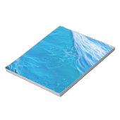 Koelblauwe watergolf notitieblok (Linkerzijde)