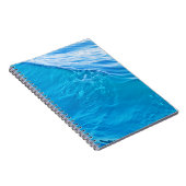 Koelblauwe watergolf notitieboek (Rechterzijde)
