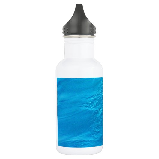 Koelblauwe watergolf waterfles  (Links)