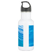 Koelblauwe watergolf waterfles (Achterkant)