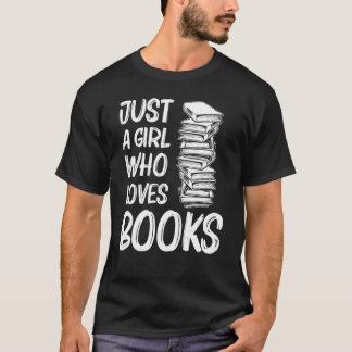 Koelboek voor meisjes Kinder boekworm Boeklezer R T-shirt