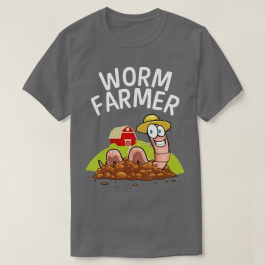 Koelboer voor mannen Rood-Wigglerworm Co T-shirt (Design voorkant)