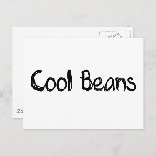 Koelbonen Briefkaart (Voorkant / Achterkant)