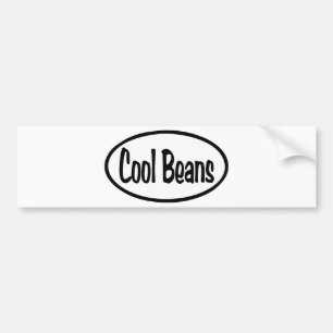 Koelbonen ovaal bumpersticker