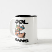 Koelbonen Tweekleurige Koffiemok (Voorkant links)