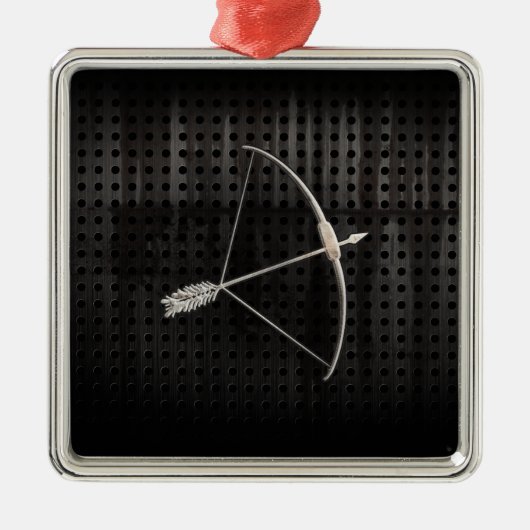 Koelboogschieten Metalen Ornament (Voorkant)