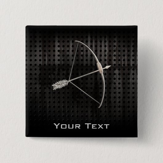 Koelboogschieten Vierkante Button 5,1 Cm (Voorkant)