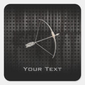 Koelboogschieten Vierkante Sticker (Voorkant)