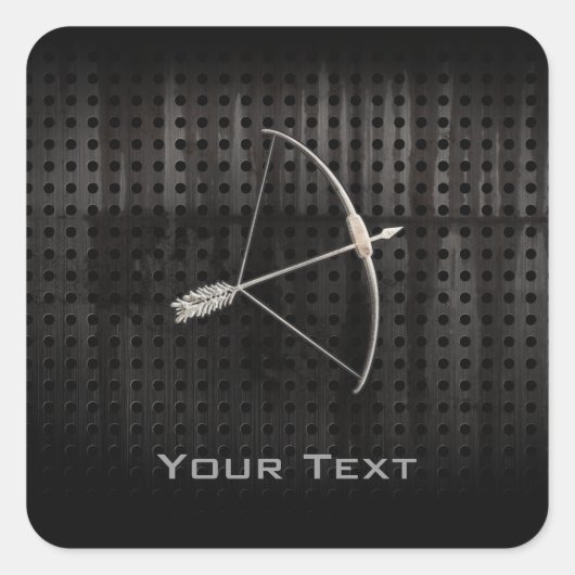 Koelboogschieten Vierkante Sticker (Voorkant)