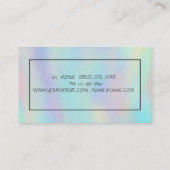 Koelboomvrouwen Silhouette, holografisch Yoga Visitekaartje (Achterkant)