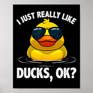 Koelboten voor mannen Duck Lovering Eigenaar Duck  Poster