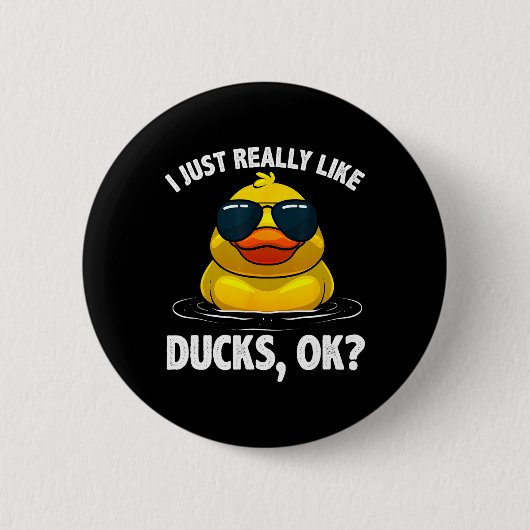Koelboten voor mannen Duck Lovering Eigenaar Duck Ronde Button 5,7 Cm (Voorkant)
